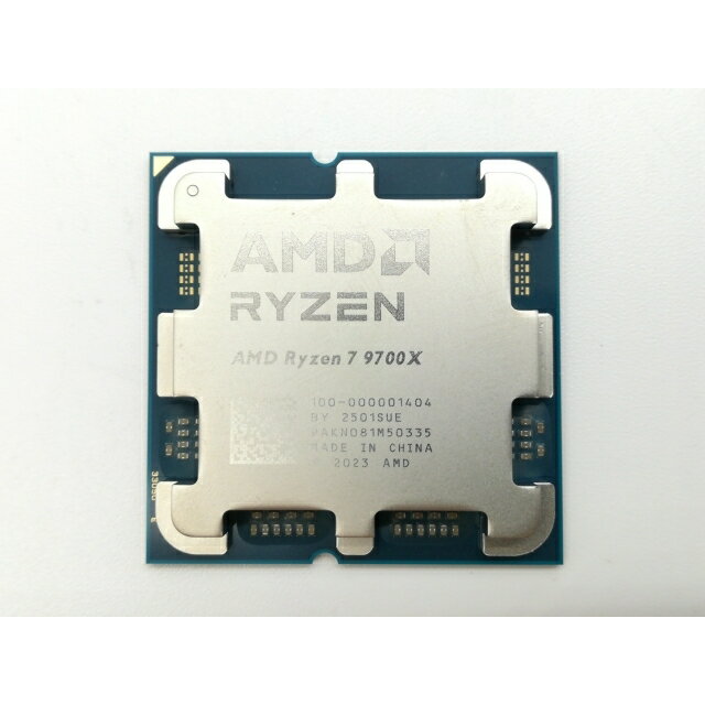 【中古】AMD Ryzen 7 9700X (3.8GHz/TC:5.5GHz) bulk AM5/8C/16T/L3 32MB/Radeon Graphics/TDP 65W【福岡筑紫】保証期間1週間