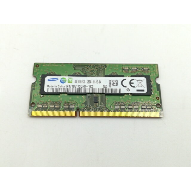 【中古】204PIN 4GB DDR3L-160...の商品画像