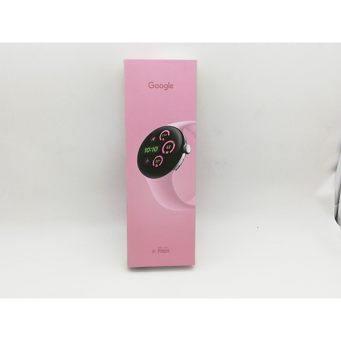 【未使用】Google Pixel Watch3 Wi-Fiモデル 41mm Polished Silver アルミケース/Rose Quartz アクティブ バンド【広島】保証期間3ヶ月