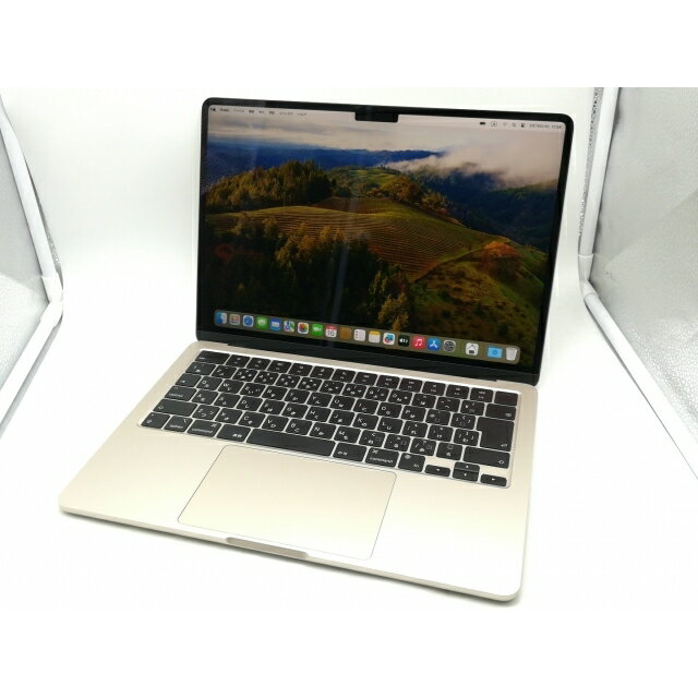 【中古】Apple MacBook Air 13インチ M3 CPU:8C/GPU:8C 256GB スターライト MRXT3J/A【広島】保証期間1ヶ月【ランクA】