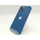 【中古】Apple au 【SIMフリー】 iPhone 13 128GB ブルー MLNG3J/A【三宮センター】保証期間1ヶ月【ランクB】