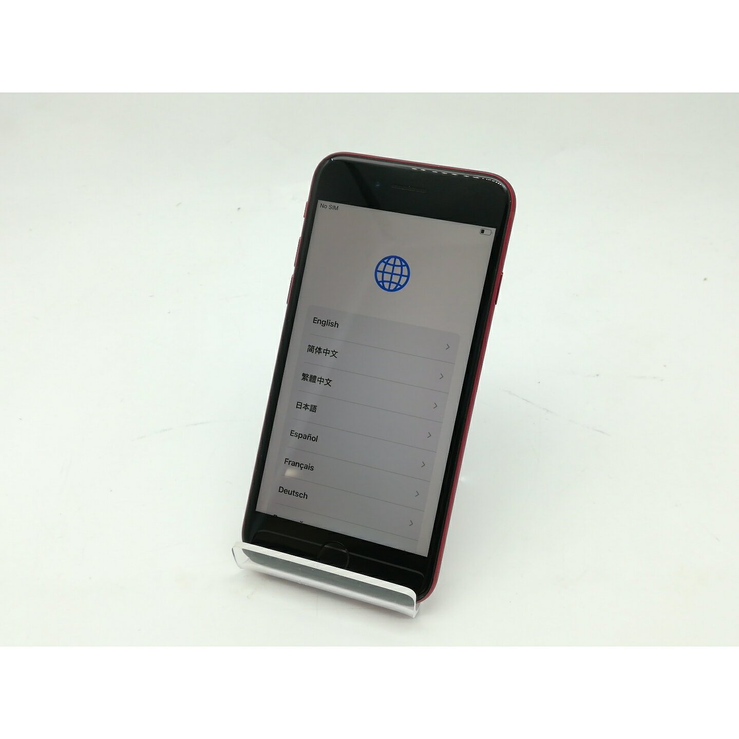 【中古】Apple au 【SIMフリー】 iPhone SE（第3世代） 64GB (PRODUCT)RED MMYE3J/A【三宮センター】保証期間1ヶ月【ランクB】