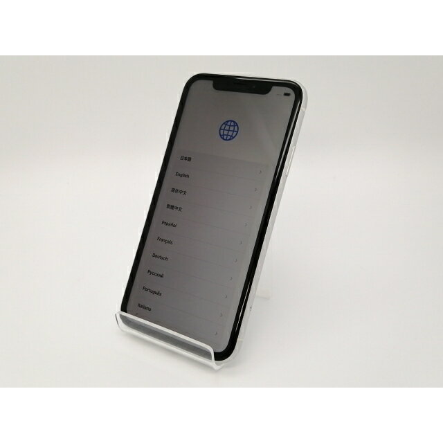 【中古】Apple au 【SIMロック解除済み】 iPhone XR 64GB ホワイト MT032J/A【三宮センター】保証期間1ヶ月【ランクC】