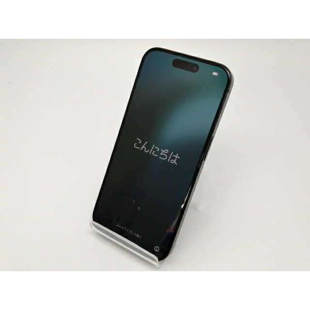 【中古】【赤ロム保証あり】Apple au 【SIMフリー】 iPhone 15 Pro 256GB ブラックチタニウム MTUC3J/A【三宮センター】保証期間1ヶ月【ランクA】