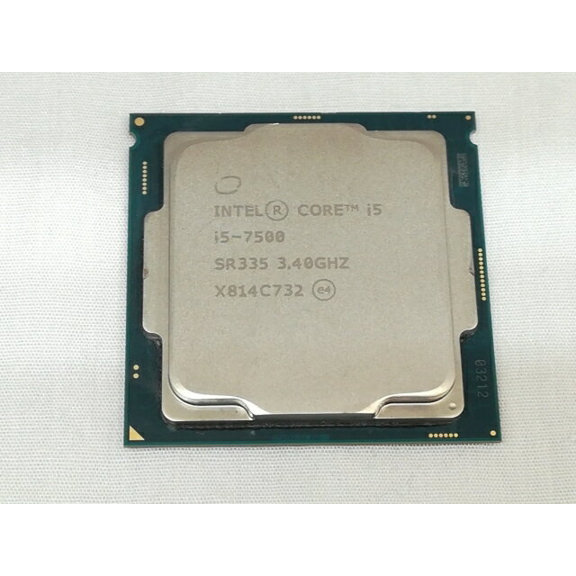 【中古】Intel Core i5-7500 (3.4GHz/TB:3.8GHz) bulk LGA1151/4C/4T/L3 6M/HD630/TDP65W【三宮センター】保証期間1週間