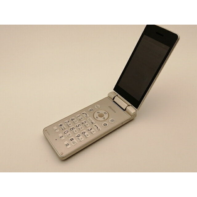 【中古】SHARP docomo 【SIMロック解除済み】 AQUOS ケータイ SH-02L ゴールド【神保町】保証期間1ヶ月【ランクC】