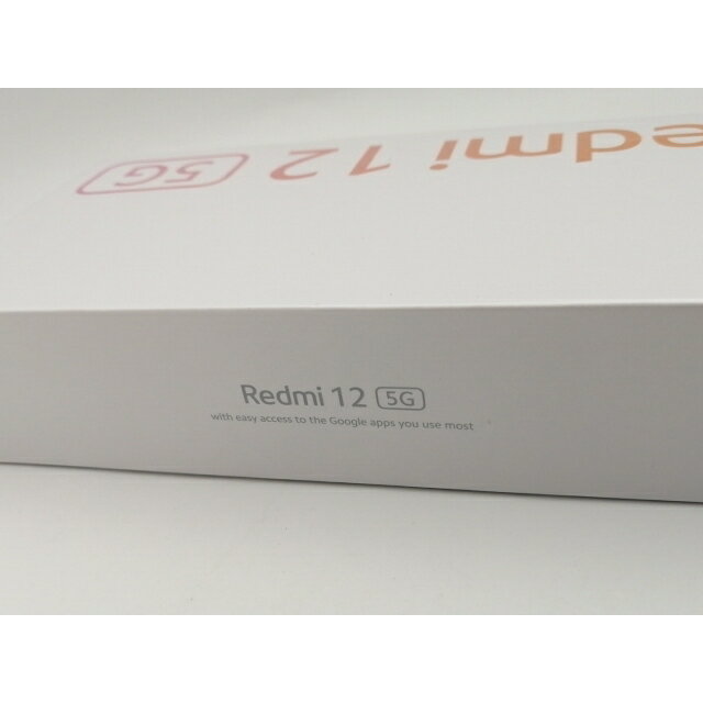 【未使用】Xiaomi SoftBank 【SIMフリー】 Redmi 12 5G 4GB 128GB ムーンライトホワイト【神保町】保証期間3ヶ月