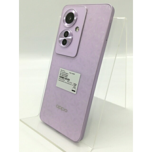 【中古】Oppo ymobile 【SIMフリー】 OPPO Reno11 A コーラルパープル 8GB 128GB【神保町】保証期間1ヶ月【ランクA】