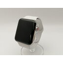 【中古】Apple Apple Watch Series3 42mm Cellular シルバーステンレススチール/ホワイトスポーツバンド MQLY2J/A【神...
