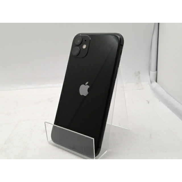 【中古】Apple SoftBank 【SIMロック解除済み】 iPhone 11 64GB ブラック MWLT2J/A【札幌南2条】保証期間1週間【ランクC】
