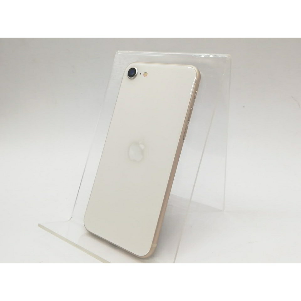 【中古】Apple docomo 【SIMフリー】 iPhone SE(第3世代) 64GB スターライト MMYD3J/A【池袋東口】保証期間1ヶ月【ランクC】