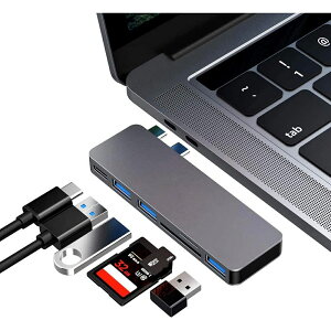 USB Type C ϥ MacBook Pro/Air ǿ 6-IN-1 USB-C ϥ PD ݡ USB3.0ݡ SD/Micro SDɥ꡼ ľޤ Macbook Pro 2016/2017 Բġ