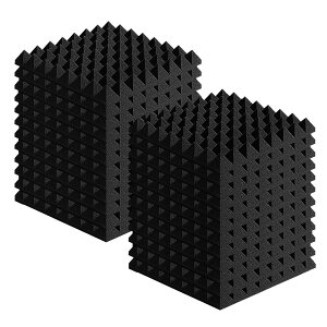 吸音材 防音 壁 50*50cm 厚さ5cm 48枚セット 防音材 ウレタン 高反発高密度 部屋防音 不燃 無害 減震 ピラミッド型