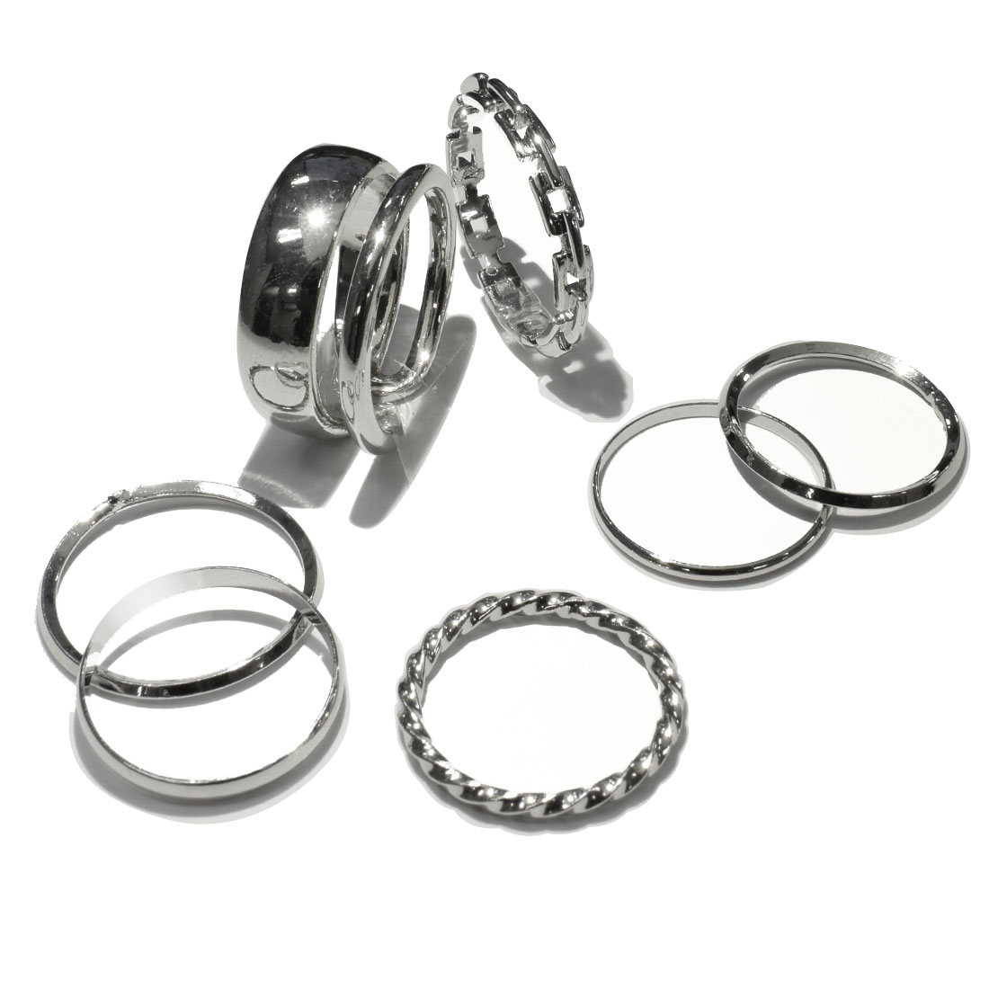 指輪 7個セット シンプル 大人 上品 高見え さりげない 細め 華奢 綺麗 きれい ニュアンス かっこいい おしゃれ 記念日 誕生日 結婚式 クリスマス プレ...