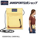 JANSPORT ネックポーチ ジャンスポーツ ESSENTIAL CARRYALL - PALE BANANA - JS0A4QUU85X イエロー 黄色 ポーチ ショルダーポーチ 斜め掛け ななめがけ 斜めがけ ジャンスポ メンズ レディース エッセンシャルキャリーオール ギフトラッピング