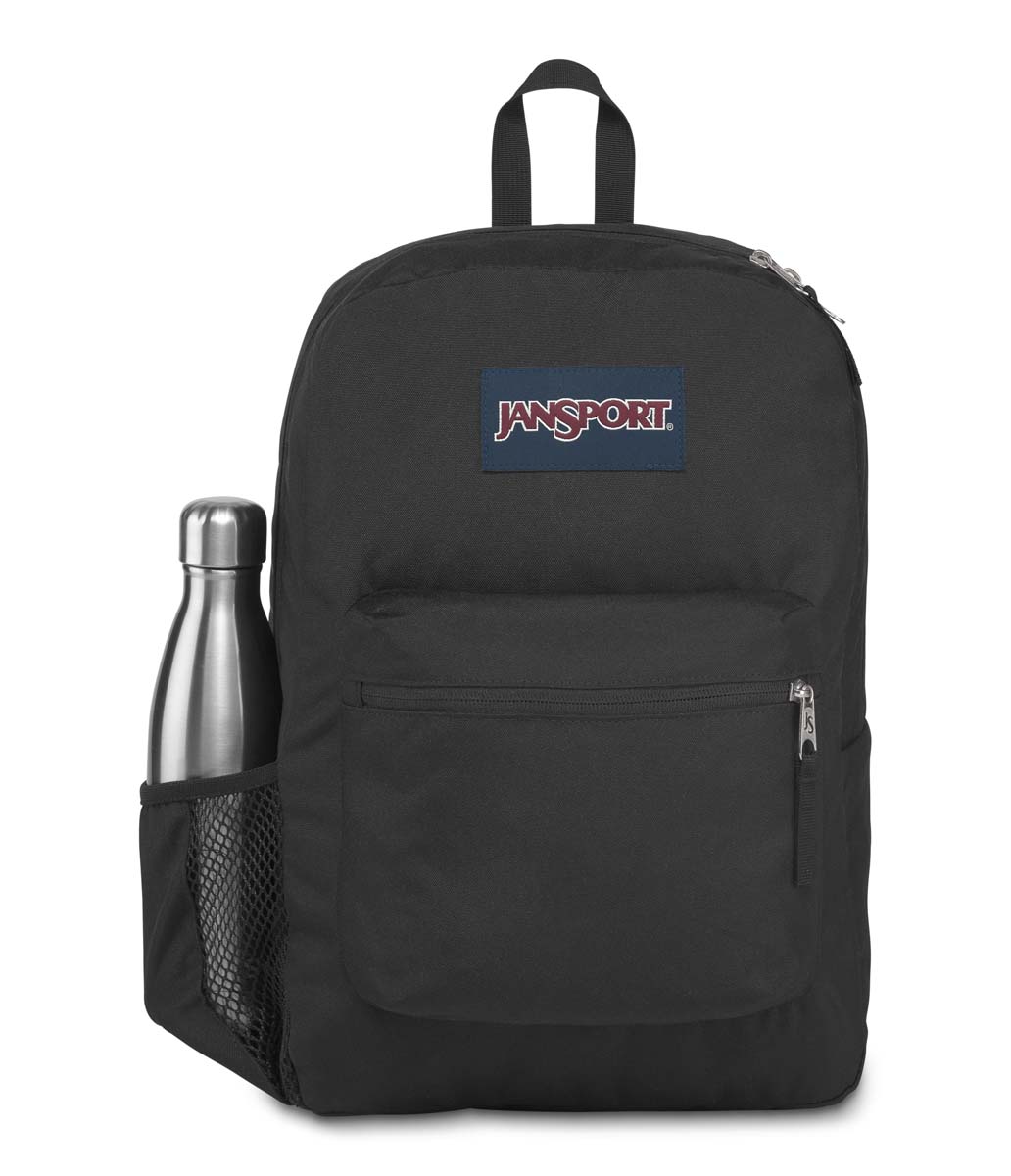 【JANSPORT公式ショップ】JANSPORT リュック ジャンスポーツ CROSS TOWN - BLACK - JS0A47LW008 クロスタウン ブラック 黒 ジャンスポ サイドポケット メンズ レディース 女子 女性 バックパック リュックサック 高校生 大学生 社会人 通勤 通学 軽量 送料無料 ラッピング A4