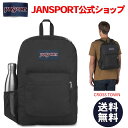 【公式】JANSPORT リュック ジャンスポーツ CROSS TOWN - BLACK - JS0A47LW008 クロスタウン ブラック 黒 ジャンスポ サイドポケット メンズ レディース 女子 女性 バックパック リュックサック 高校生 大学生 社会人 通勤 通学 軽量 送料無料 ラッピング A4