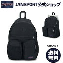 【公式】JANSPORT リュック ジャンスポーツ GRANBY - BLACK - JS0A7ZOG008 ブラック 黒 ジャンスポ 大容量 高校生 大学生 通学 学生 通勤 社会人 メンズ レディース バックパック リュックサック サイドポケット ギフトラッピング