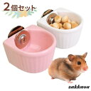 うさぎ 水飲み 餌入れ 給水器 陶器 ゴールデンハムスター チンチラ エサ 器 水入れ えさ入れ デグー モルモット フードボウル
