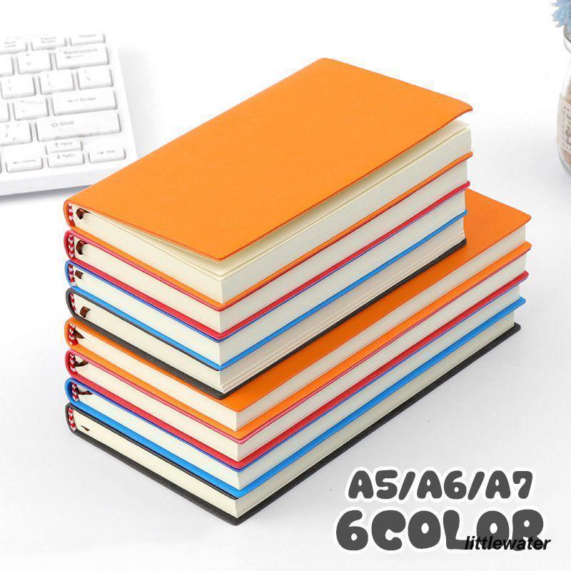 手帳 メモ帳 単品 A5 A6 A7 100枚 200ページ 横罫線 しおり紐 ブックマーカー付き 文具 文房具 雑貨 ノートブック コンパクト 事務