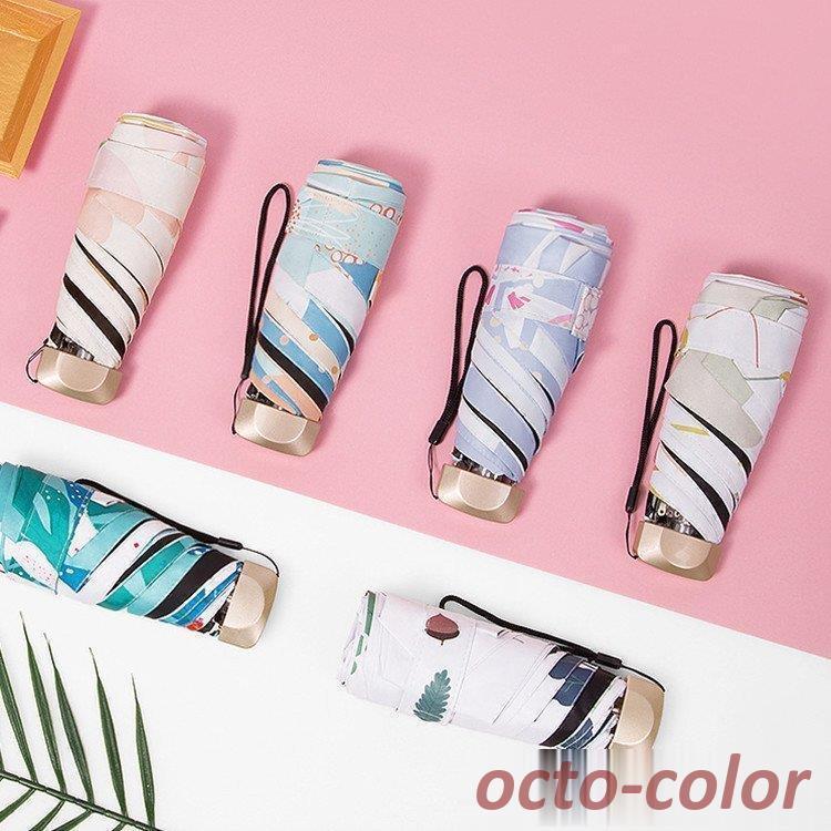 日傘 折りたたみ傘 レディース メンズ 花柄 軽 軽量 黒ゴム晴雨兼用 折りたたみ傘 UVカット6本骨 ミニ..