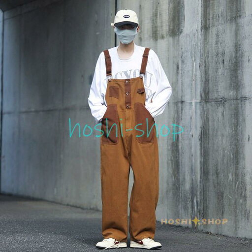 サロペット メンズ パンツ オーバーオール サルエルパンツ ボトムス ロングパンツ カーゴパンツ ワークパンツ ヒップホップ サロペット メンズ パンツ オーバーオール サルエルパンツ ボトムス ロングパンツ カーゴパンツ ワークパンツ ヒップホップ