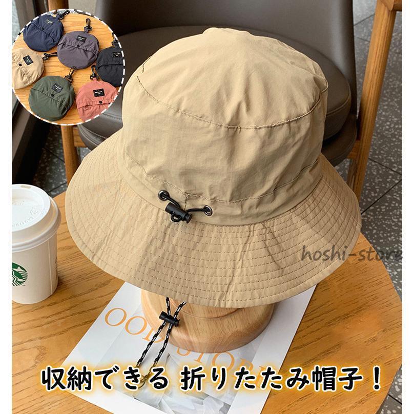BabyAngelのバケットハット メンズ レディース サファリ 帽子 UV対策 収納一体 折りたたみ 軽量 撥水加工 速乾 自転車帽子 サイズ調整 ゴルフ 釣り アウトドア 旅行｜アングル2