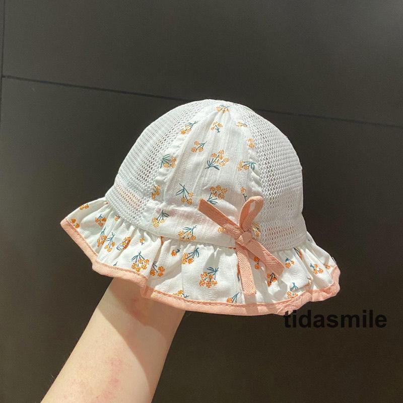 子供帽子 女の子 キッズ あご紐 赤ちゃん 可愛い 42?47cm 旅行 花柄 オールシーズ...
