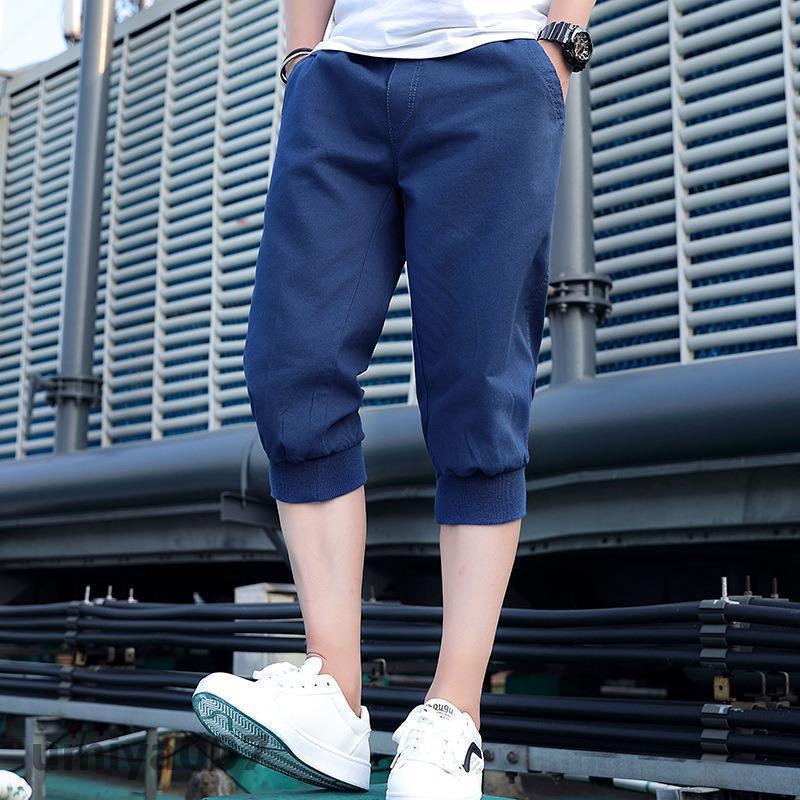 サルエルパンツ ハーフパンツ メンズ 7分丈 短パン 涼しい スリム ウェストゴム ショートパンツ 大きいサイズ 無地 夏 ゆったり 運動服 シンプル 春コーデ