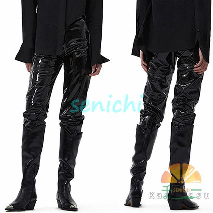 レザーパンツ レディース ライダースパンツ ズボン ボトムス 革パンツ PUズボン ロングパンツ 皮パン ..