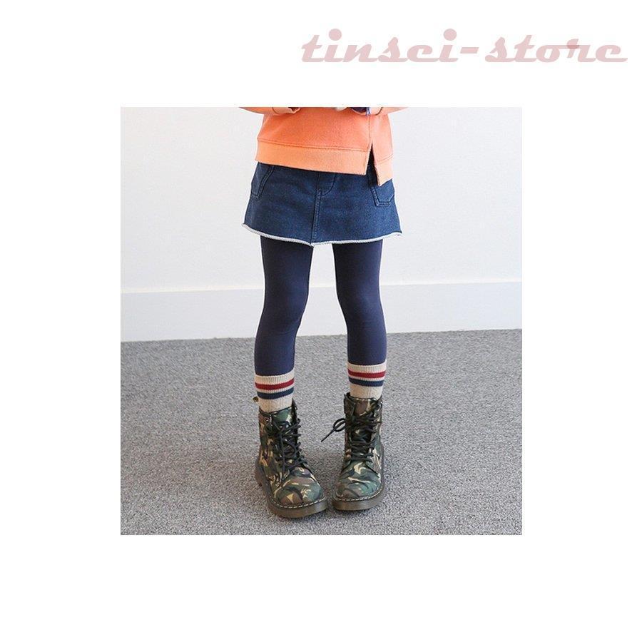 子供レギンス ストレッチ 10分丈スカッツ スカート付きレギンス デニムスカート パンツ 子供服 女の子 ベビー キッズ ジュニア ダンス 100-160cm