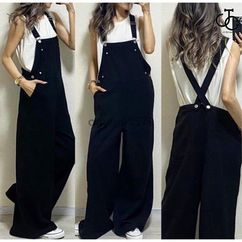 パンツ?デニムサロペット★レディース オーバーオール デニム ダメージオーバーオール デニム ジーンズ パンツ ゆったり春 夏 秋 20代30代40代