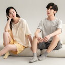ペアパジャマ 半袖 夏 レディース 上下セット 結婚記念日 ペアルームウェア ペアパジャマ 綿99% カップル ペアルック パジャマ 部屋着