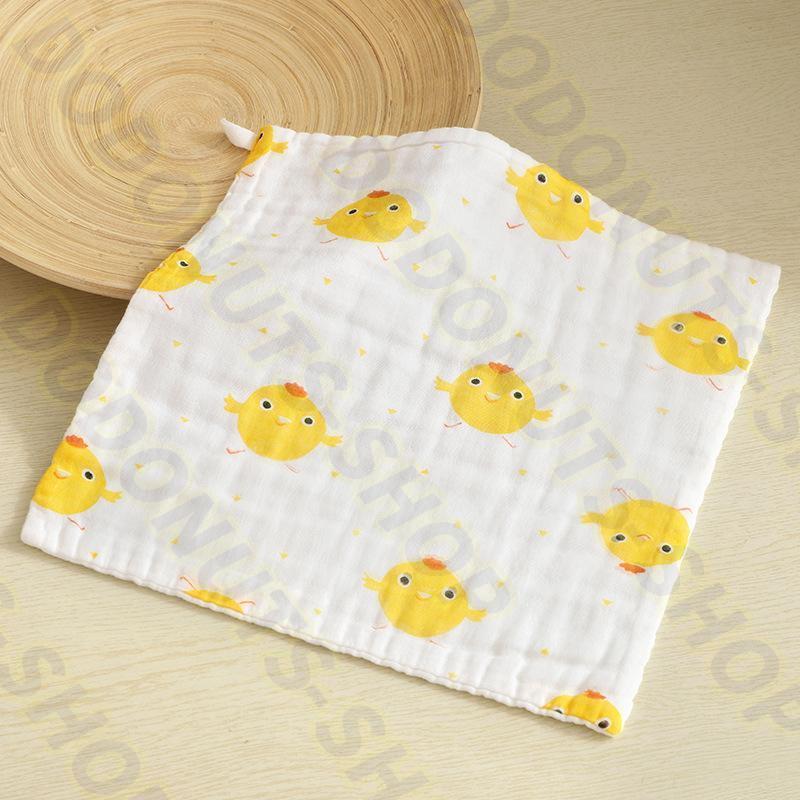 ガーゼタオル ループ付き 単品 30 30cm ガーゼハンカチ フェイスタオル 正方形 ベビー キッズ 赤ちゃん 子供用 ハンドタオル 手拭き 顔拭き