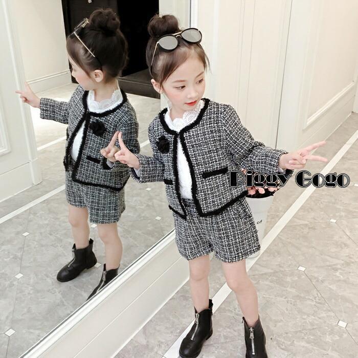 子供スーツ 女の子 入園式 入学式 卒園式 卒業式 結婚式 発表会 七五三 上下セット フォーマル ショートパンツ 子供用 90 100 110 120 130