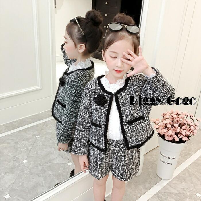 子供スーツ 女の子 入園式 入学式 卒園式 卒業式 結婚式 発表会 七五三 上下セット フォーマル ショートパンツ 子供用 90 100 110 120 130