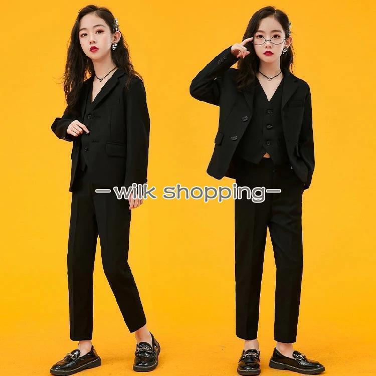 卒業式 パンツスーツ 女の子 制服 発表会 卒業式 卒服 160 小学生 入学式 ブラックフォーマル 子供 大きいサイズ 子供 中学生 七五三 学園祭 入園式 結婚式