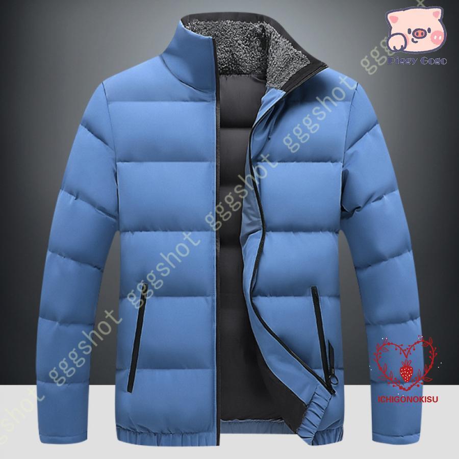 樂天商城 - トップス ジャケット メンズ 長袖 無地 中綿 コート 秋冬 立ち襟 アウター カジュアル 厚手 防寒 防風 軽量 大きいサイズ 冬物 あったか 防寒着 普段着 通学