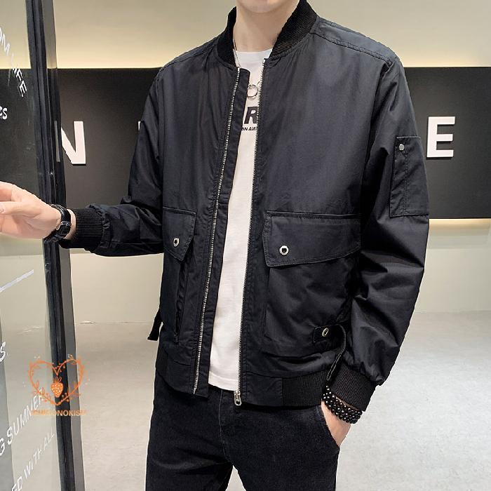 樂天商城 - メンズ ジャケット トラックジャケット シンプル スポーティー ストリート ソフト 無地 カジュアル アウター 春 秋服