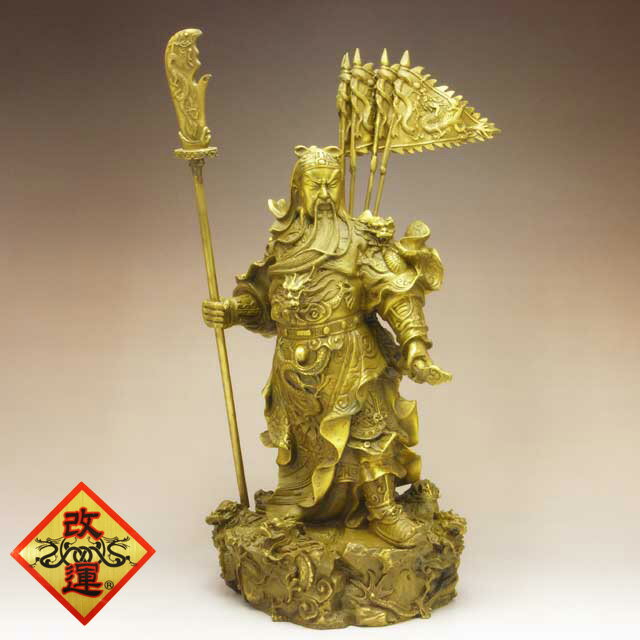 銅製の関羽像（大）31cm