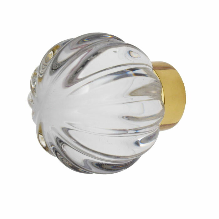 Decotoday クリスタルガラス製つまみ1-3/4”　パンプキン