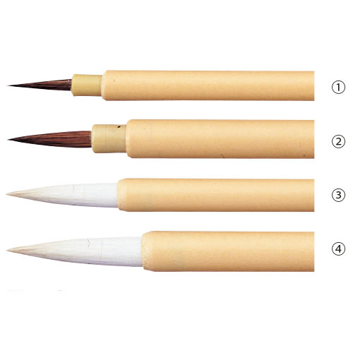 デザイン筆 面相筆 中（全長198mm）【返品・交換・キャンセル不可】【イージャパンモール】