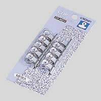 【イージャパンモール】 必ず2通目のメールをご確認ください。※商品はご注文（ご決済）後、2-3営業日で発送（土・日・祝日除く）となります。※配送業者と契約がないため、送付先が北海道・沖縄・離島の場合キャンセルとさせていただきます。※発送予定日は、在庫がある場合の予定日となります。 ※在庫がない場合には、キャンセルとさせて頂きます。 ※納期が遅れます場合には改めてご連絡させて頂きます。※商品の写真はイメージです。 ※お手元に届く商品は、商品名に記載してある色・柄・サイズ・型番の商品が届きます。 　ご注文のキャンセルおよびご返品がお承りできない商品となるため、ご注文の際には必ずご確認ください。 ※本商品はのし・ラッピング包装はお承りできない商品となります。開き幅が大きいので紙以外も挟めます ■原産国 日本 ■本体サイズ縦×本体サイズ横×本体サイズ高さ（単位：mm） 23.2×21.2×14.5 ■本体重量（単位：g） 2.3【メーカー・製造または販売元】クラウン【広告文責】株式会社イージャパンアンドカンパニーズ 072-875-6666《ご注意ください》 ※商品がリニューアルしている場合、リニューアル後の商品をお届けします。 場合によっては上記お日にちよりもお届けまでにお時間をいただく場合がございます。 ※本商品は、キャンセル・返品・交換・はお受けできません。 　不良品、内容相違、破損、損傷の場合は良品と交換いたします。 　但し、商品到着から3日以内にご連絡をいただけない場合、交換いたしかねますのでご注意ください。 ※商品がリニューアルしている場合、リニューアル後の商品をお届けします。 　リニューアル後商品のお届けについてのキャンセル返品交換は出来ません。 　リニューアルにより商品内容、容量、パッケージ等が異なる場合がございます。 ※ご注文をご確認および承らせて頂いた後に、欠品やメーカー廃盤等で商品がご用意出来ない場合は、該当商品をキャンセルとさせて頂きます。[関連キーワード：事務用品　とじ・つづり用品　とじ・つづり用品]★まとめ買い★　クラウン　目玉クリップ　パック入　豆　＜10個入＞　CR-MP5-SL　×10個　はコチラ　>>