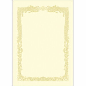 ササガワ　OA賞状用紙　クリーム　B5横書　10-1158【返品・交換・キャンセル不可】【イージャパンモール】