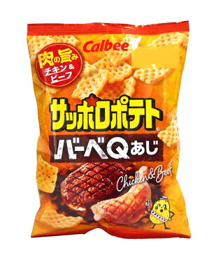 【ポイント最大21倍★1/25】【キャッシュレス5％還元】カルビー(株)　サッポロポテト　バーベQあじ　24g【イージャパンモール】