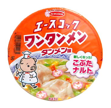 ★まとめ買い★　エースコック　ワンタンメン　タンメン味80g ×12個【イージャパンモール】