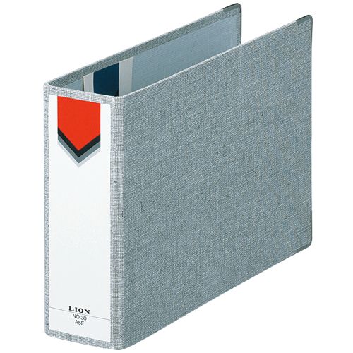 スモールファイル　A5ヨコ　2穴　270枚収容　背幅60mm　グレー　1冊