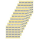 ナンバーラベルM 数字2 1パック(250片:25片×10シート)