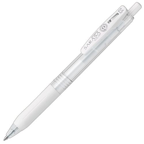 ジェルボールペン サラサクリップ 0.5mm ミルクホワイト 1本