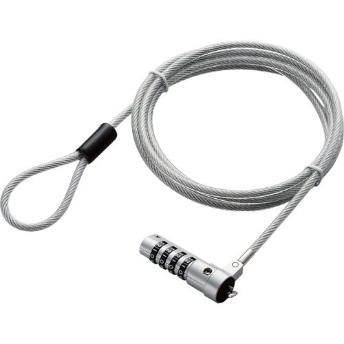 セキュリティワイヤーロック　4桁ダイヤル式タイプ　1パック